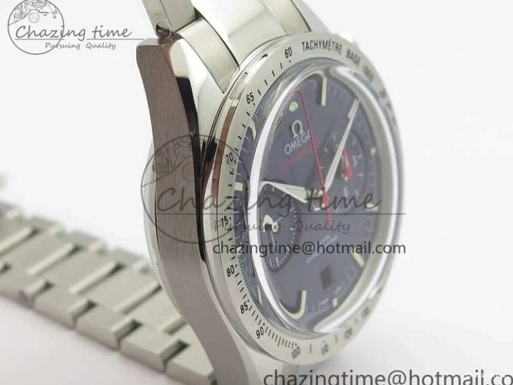 0210 Speedmaster ’57 Co-Axial OMF 1:1 Best Edition Blue Dial White Markers On SS Bracelet A Sustainable 8145